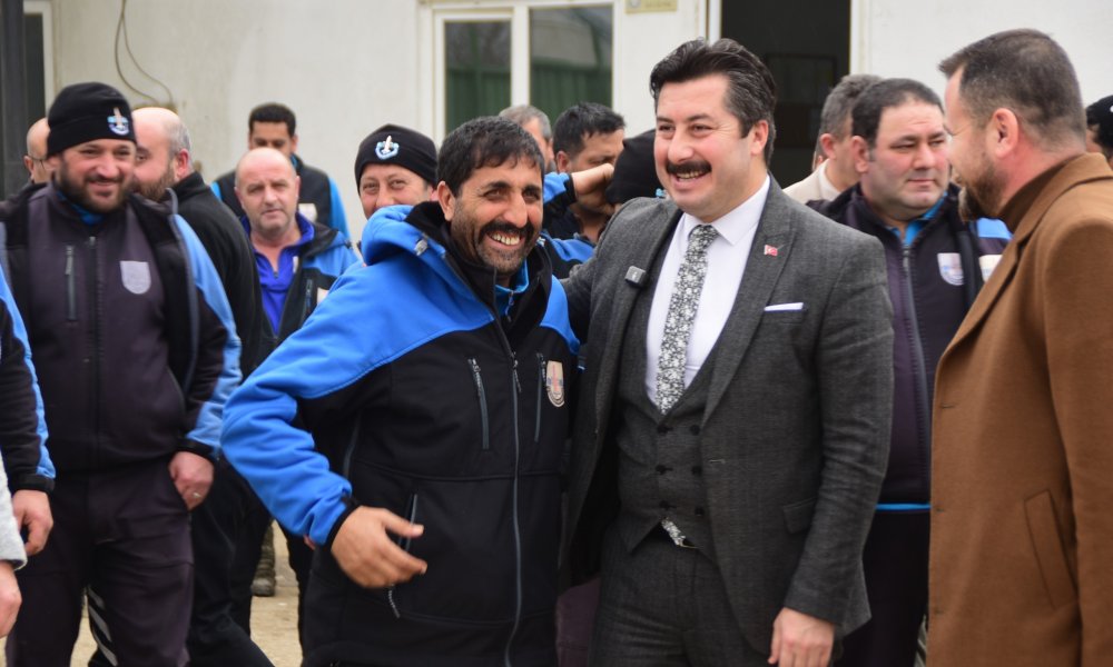 BAŞKAN ERCAN ÖZEL TEMİZLİK İŞÇİLERİYLE BİR ARAYA GELDİ